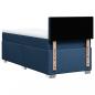 Preview: Boxspringbett mit Matratze Blau 90x190 cm Stoff