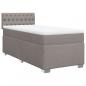 Preview: Boxspringbett mit Matratze Taupe 90x200 cm Stoff