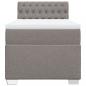 Preview: Boxspringbett mit Matratze Taupe 90x200 cm Stoff