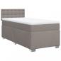 Preview: Boxspringbett mit Matratze Taupe 90x190 cm Stoff