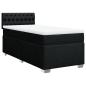 Preview: Boxspringbett mit Matratze Schwarz 90x200 cm Stoff