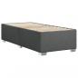 Preview: Boxspringbett mit Matratze Dunkelgrau 90x190 cm Stoff