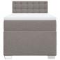 Preview: Boxspringbett mit Matratze Taupe 90x190 cm Stoff