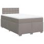 Preview: Boxspringbett mit Matratze Taupe 120x200 cm Stoff