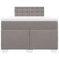 Preview: Boxspringbett mit Matratze Taupe 120x200 cm Stoff