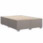 Preview: Boxspringbett mit Matratze Taupe 140x200 cm Stoff