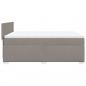 Preview: Boxspringbett mit Matratze Taupe 160x200 cm Stoff