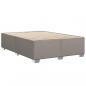 Preview: Boxspringbett mit Matratze Taupe 160x200 cm Stoff