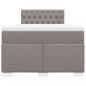 Preview: Boxspringbett mit Matratze Taupe 120x200 cm Stoff