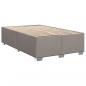 Preview: Boxspringbett mit Matratze Taupe 120x200 cm Stoff