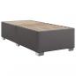 Preview: Boxspringbett mit Matratze Grau 90x190 cm Kunstleder