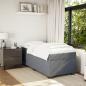 Preview: Boxspringbett mit Matratze Dunkelgrau 90x200 cm Samt