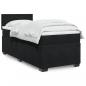 Preview: ARDEBO.de - Boxspringbett mit Matratze Schwarz 90x190 cm Samt