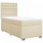 Preview: Boxspringbett mit Matratze Creme 80x200 cm Stoff