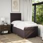 Preview: Boxspringbett mit Matratze Dunkelbraun 90x190 cm Stoff