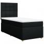 Preview: Boxspringbett mit Matratze Schwarz 90x200 cm Stoff