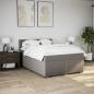 Preview: Boxspringbett mit Matratze Taupe 140x200 cm Stoff