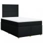 Preview: Boxspringbett mit Matratze Schwarz 120x200 cm Stoff