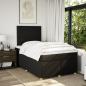 Preview: Boxspringbett mit Matratze Schwarz 120x200 cm Stoff