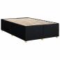 Preview: Boxspringbett mit Matratze Schwarz 120x200 cm Stoff