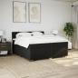 Preview: Boxspringbett mit Matratze Schwarz 200x200 cm Stoff