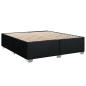 Preview: Boxspringbett mit Matratze Schwarz 200x200 cm Stoff