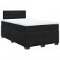 Preview: Boxspringbett mit Matratze Schwarz 120x190 cm Samt