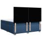 Preview: Boxspringbett mit Matratze Blau 200x200 cm Stoff