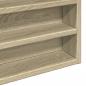 Preview: Vitrinenschrank Sonoma-Eiche 80x8,5x58 cm Holzwerkstoff