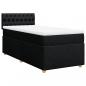 Preview: Boxspringbett mit Matratze Schwarz 80x200 cm Stoff