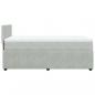 Preview: Boxspringbett mit Matratze Hellgrau 80x200 cm Samt