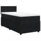 Preview: Boxspringbett mit Matratze Schwarz 80x200 cm Samt