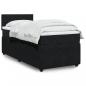 Preview: ARDEBO.de - Boxspringbett mit Matratze Schwarz 80x200 cm Samt