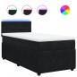 Preview: Boxspringbett mit Matratze Schwarz 80x200 cm Samt