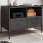 Preview: ARDEBO.de - TV-Schrank Schwarz 68x39x50,5 cm Stahl