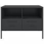 Preview: TV-Schrank Schwarz 68x39x50,5 cm Stahl