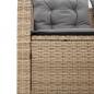 Preview: Gartensofa in L-Form mit Tisch und Kissen Beige Poly Rattan