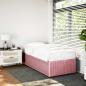 Preview: Bettgestell Rosa 90x200 cm Samt