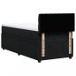 Preview: Boxspringbett mit Matratze Schwarz 90x190 cm Samt