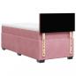 Preview: Boxspringbett mit Matratze Rosa 80x200 cm Samt