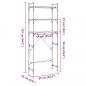 Preview: Waschmaschinenregal Sonoma-Eiche 67x25x163 cm Holzwerkstoff