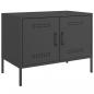 Preview: TV-Schrank Schwarz 68x39x50,5 cm Stahl