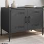 Preview: TV-Schrank Schwarz 68x39x50,5 cm Stahl