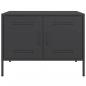 Preview: TV-Schrank Schwarz 68x39x50,5 cm Stahl