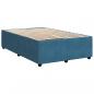 Preview: Bettgestell Blau 120x190 cm Samt