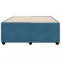 Preview: Bettgestell Blau 120x190 cm Samt