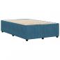 Preview: Bettgestell Blau 120x190 cm Samt