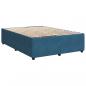 Preview: Bettgestell Blau 140x190 cm Samt