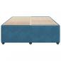 Preview: Bettgestell Blau 140x190 cm Samt