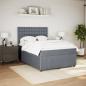 Preview: Boxspringbett mit Matratze Dunkelgrau 160x200 cm Samt